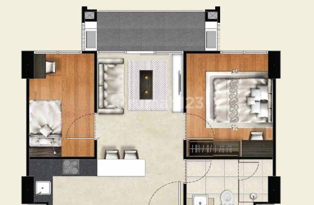 Jual Apartemen Baru 2 Kamar Tidur Siap Huni dan Strategis di Pusat Kota Bandung
