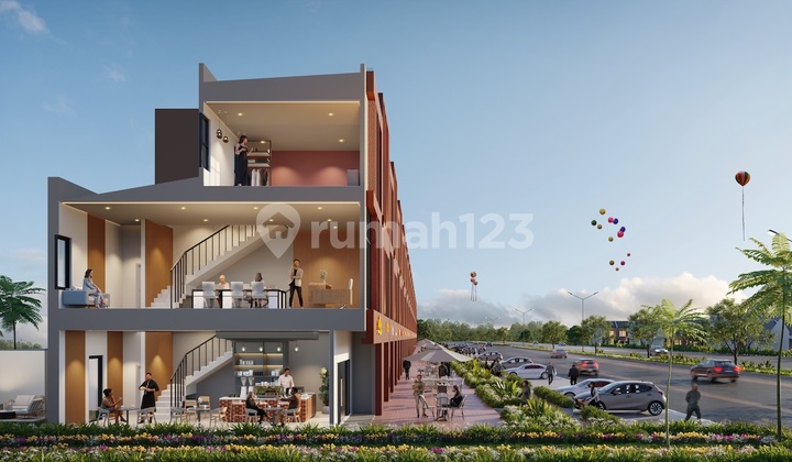 For Sale 3-Storey Shop House New Condition in Metland Menteng Strategic Busy Area! 2