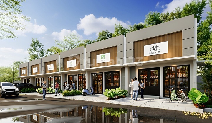 New 1-Story Shophouse for Sale in Cikarang, Strategically Located in the Middle of a Residential Area