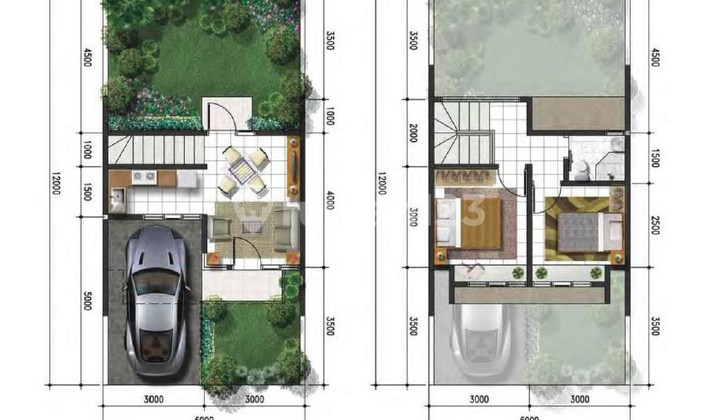 Jual Rumah 2 Lantai Kondisi Baru Harga Murah 900 Juta Saja 2