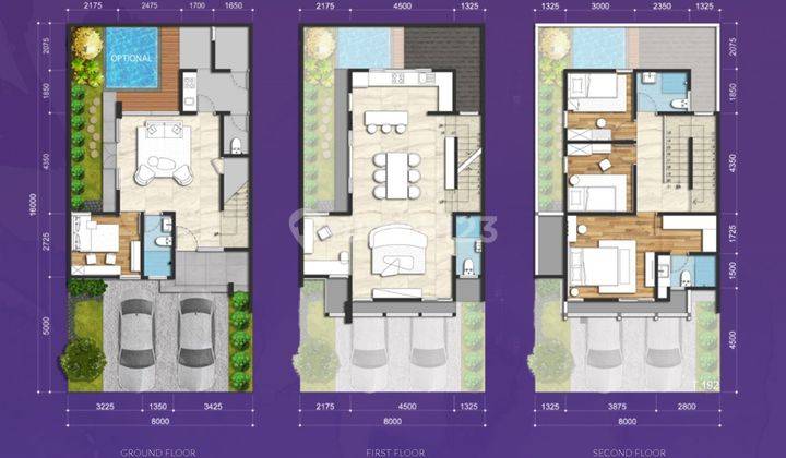 Rumah 3 lantai dekat gerbang tol bsd, aeon bsd, grand lucky 2