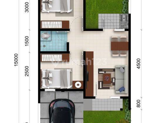 Rumah Minimalis Baru Bagus 2 Kt di Dekat Cibitung Bekasi 2