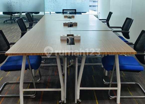 For Lease: Fully Furnished 191 sqm Office Space at Cyber 2 Tower – Prime Kuningan, South Jakarta.