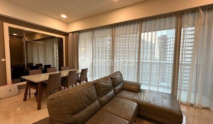 Rent a Contemporary 2-Bedroom Fully Furnished Apartment at Anandamaya Residence, Sudirman Jakarta. 1