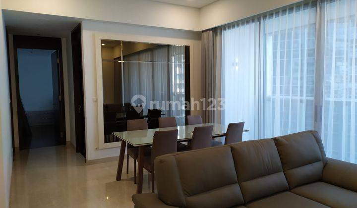 Rent a Contemporary 2-Bedroom Fully Furnished Apartment at Anandamaya Residence, Sudirman Jakarta. 2