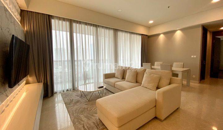 Rent A Luxurious 2 Bedroom, 150m² Fully Furnished Apartment At Anandamaya Residence, Sudirman Jakarta, Experience Premium Living.