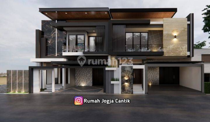 Rumah Mewah dan Luas Model Kontemporer Di Purwomartani 1