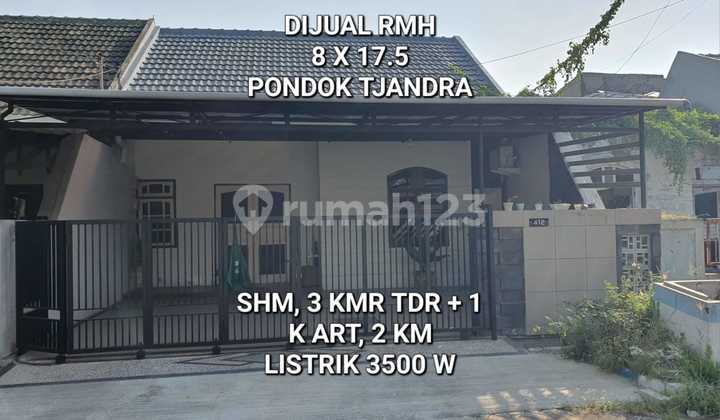 Rumah Dijual Pondok Tjandra Nanas Full Furnish