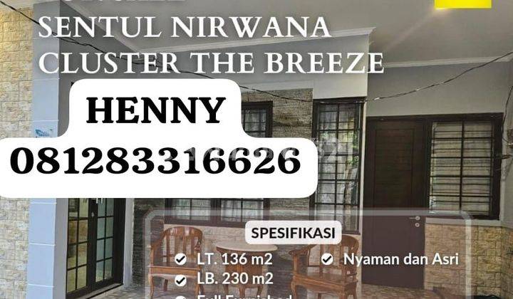 Rumah Di Perumahan Sentul Nirwana Cluster The Breeze Bogor 1