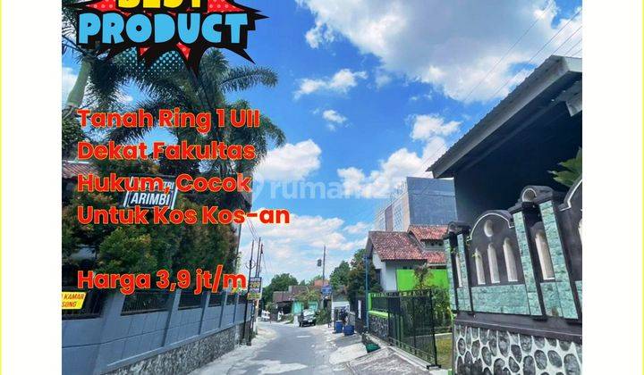 Jual Siap Ajb Cocok Bangun Kost, Tanah Uii 298 M2 1