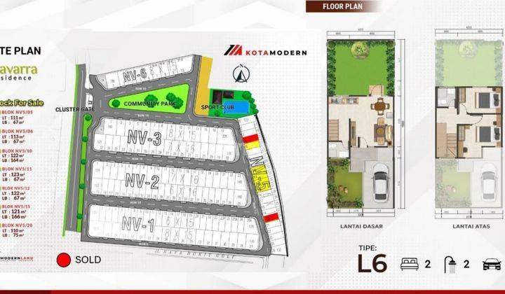 Rumah Bagus Tengah Kota di Cluster Navara Modernland Tangerang 2