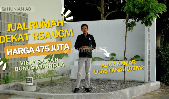 Jual Rumah Jogja Harga 475 Juta Ada 3 Kamar View Sawah Dekat Rsa Ugm Bonus Mushola 1