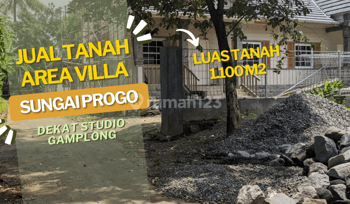  Jual Tanah Jogja View Sungai Progo Terletak Di Sekitar Villa Dan Studio Gamplong Sleman 1