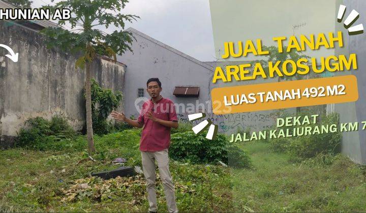 Jual Tanah Jogja Area Kos Kosan Jalan Kaliurang Km 7 Dekat Jalan Raya Area Pemukiman 1