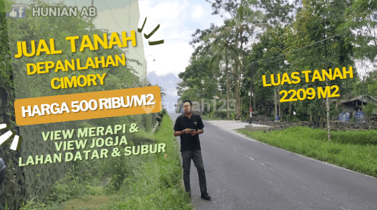 Jual Tanah Jogja Strategis di Cangkringan, Sleman View Merapi, Dekat Proyek Cimory, Harga Terjangkau di Bawah Pasar  1