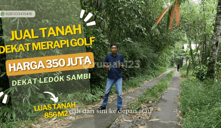 Jual Tanah Jogja Dekat Merapi Golf Dan Desa Wisata Luas Tanah 856 M2 Harga 350 Juta 1