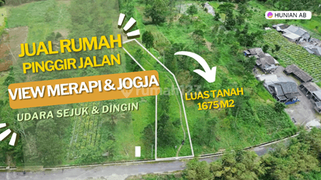 Jual Tanah Jogja View Gunung Merapi Dan Kota Jogja Mangku Jalan Aspal Luas Tanah 1675 M2 1