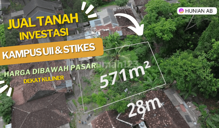  Jual Tanah Jogja Investasi Menguntungkan Dekat Dengan Kampus Uii, Fasilitas Umum Dan Kuliner 1