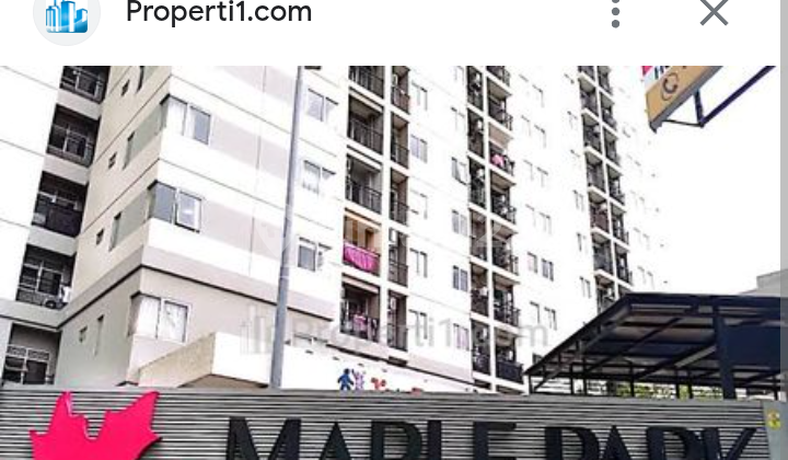 For Sale Maple Park Apartment Opposite Jubilee School, 1-Bedroom Type, Fully Furnished, Ready to Occupy.