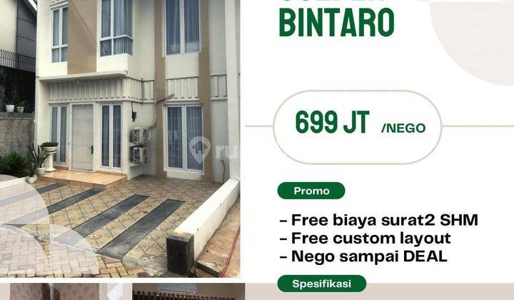 Cluster 2Lantai di sektor 9 Bintaro dekat ke stasiun Sudimara 1