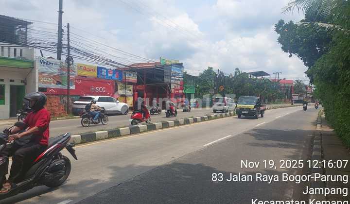 Land for Sale, Large Area by the Roadside in Parung Bogor