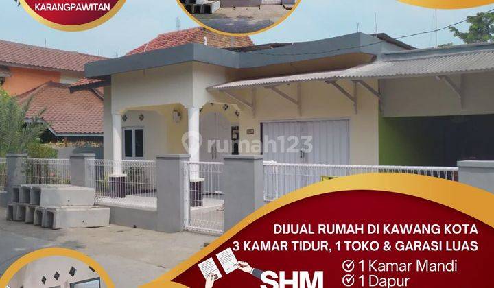 Dijual Murah Tanah di Karawang Kota Harga 4,3 juta/m Gratis Rumah, Toko dan Garasi Luas 2