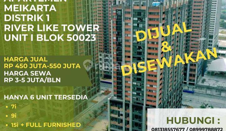 Apartemen Meikarta Dijual Murah Full Furnished Dan Bisa Disewakan Harga 3-5 JT/Bln 1