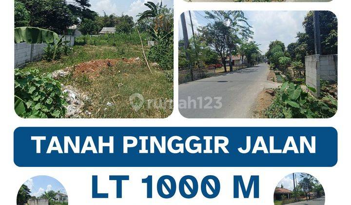 Tanah Pinggir Jalan Luas 1000 M Harga Rp 750 Juta Di Cikarang  1