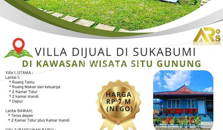 Dijual Villa Di Kawasan Wisata Situ Gunung Sukabumi  2