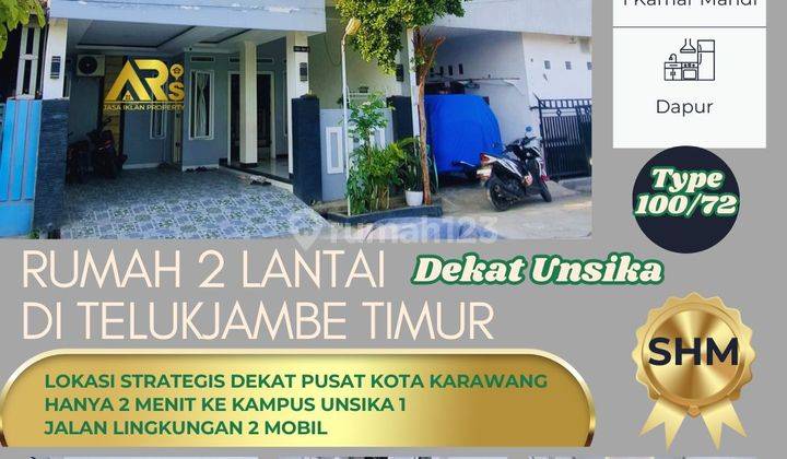 Dijual Rumah 2 Lantai Type 100/72 Di Karawang Dekat Kampung Unsika Rumah 1