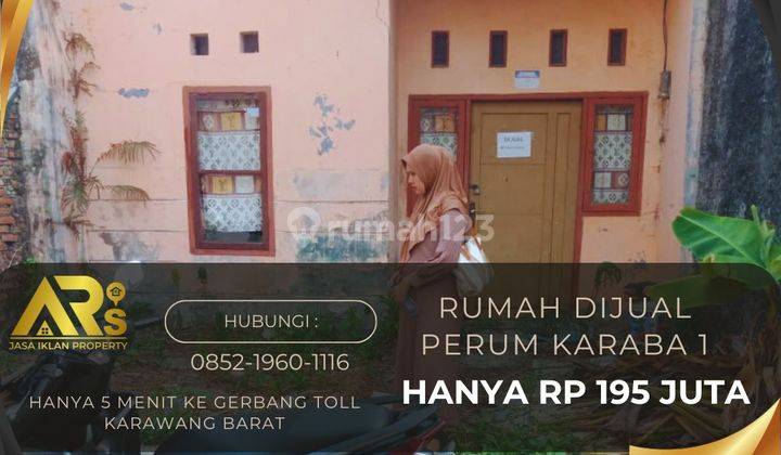 Rumah Dekat Gerbang Toll Karawang Barat Harga Murah Rp 195 Jt Shm On Hand 1