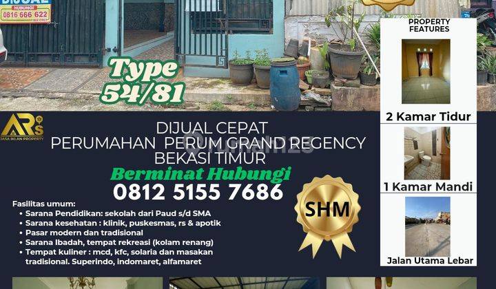 Dijual Murah Rumah Dekat Pintu Toll Bekasi Timur Type 54/81 Hanya 450 Jutaan 1