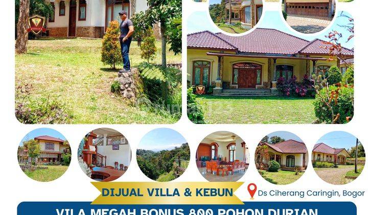 Dijual Cepat Villa Megah Gratis 800 Pohon Durian Di Caringin Bogor 1