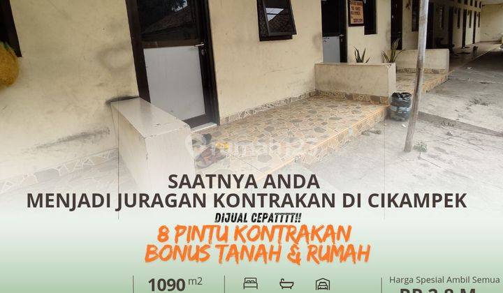 Dijual Kontrakan 8 Pintu, Rumah Dan Tanah SHM Di Cikampek Karawang 1