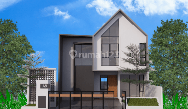 Rumah Scandinavian 2 Lantai Di Jual Di Sleman Yogyakarta  2