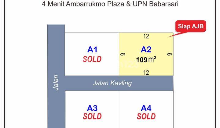 1,5 Km Ambarukmo Plaza, Kavling Cluster Jogja Kota, SHM P 2