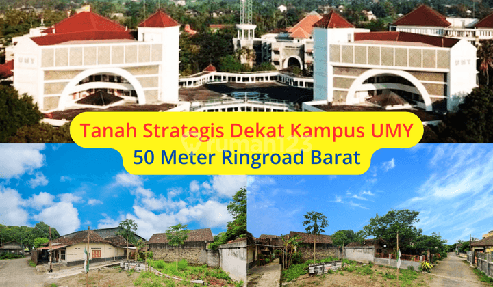 Utara Kampus UNISA Jogja Dijual Tanah Kos Jogja 50 Meter Ringroad 1