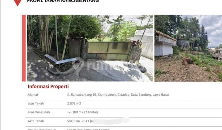 Spacious and Pleasant Commercial Space in Rancabentang Sayap, Ciumbuleuit, Bandung