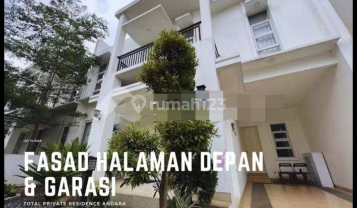 Sewa Rumah 2 Lantai Furnish di Private Residence Andara Jaksel 1