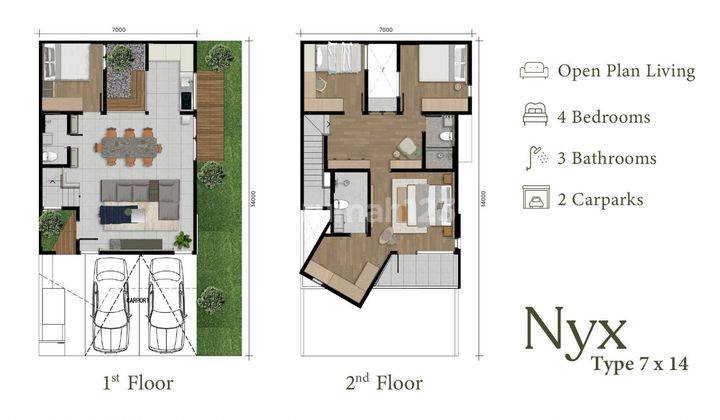 GIANTARA SERPONG CITY CLUSTER KHIONE HUNIAN BARU MODERN BAGUS 2