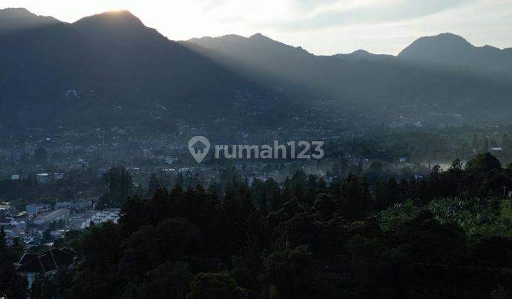 Tanah Best View Diatas Pasar Cisarua Puncak