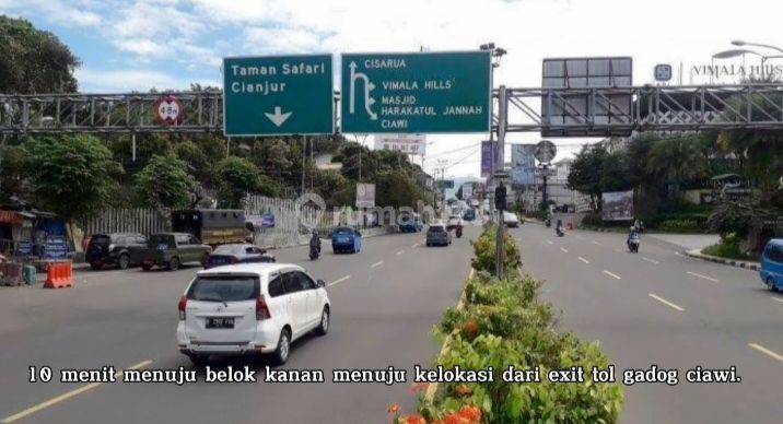 Dijual tanah dekat exit toll gadog/ciawi di megamendung  bogor 1