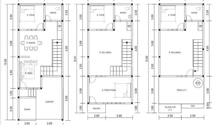 Dijual Rumah Baru 3Lt di Duri Kepa, Hdp Selatan, Harga Rp 1.95M. 2