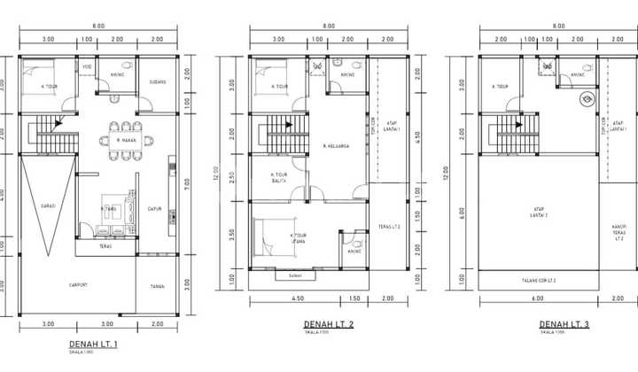 Dijual Rumah Baru 2.5Lt di Duri Kepa, Uk 8X13m2 Harga Rp 3M. 2