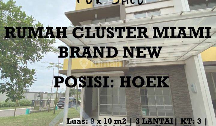 Rumah Brand New 3 Lantai Di Miami Pik 2 Murah 1