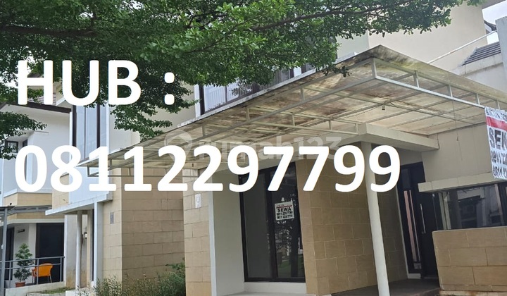 Siap Huni, Disewakan Rumah 2 Lantai di The Eminent Cluster Illustria Bsd Tangerang, Ada AC, Dekat Pintu Masuk/Keluar, Dekat Pos Security