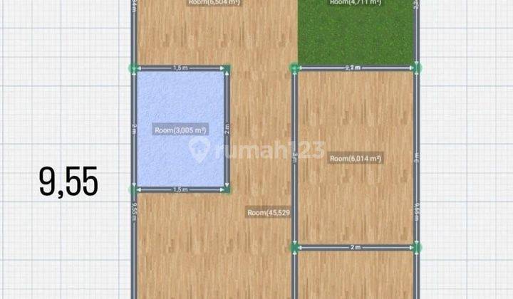 Rumah hanya 3 enit saja dari stasiun citayam depok SHM 2