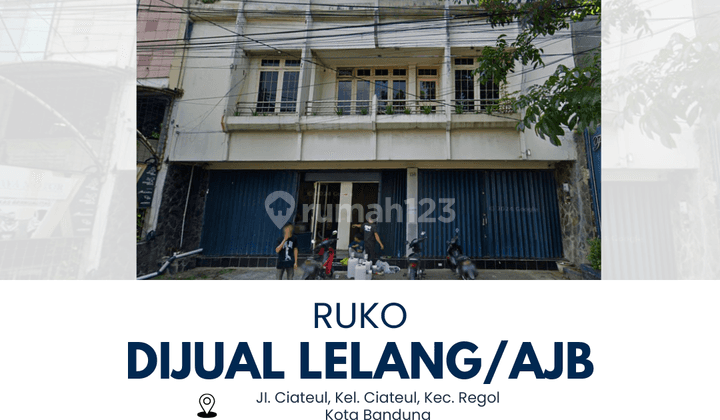 Akan Dilelang Ruko di Area Pertokoan di Ciateul Kota Bandung 1