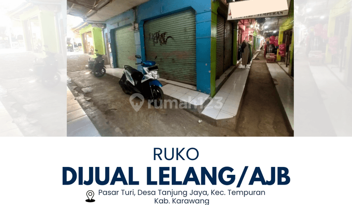 AKAN DIJUAL LELANG / AJB RUKO / KIOS PASAR TURI KARAWANG 1