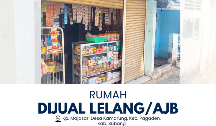 AKAN DIJUAL MELALUI LELANG / AJB RUMAH DI KAMARUNG PAGADEN 1